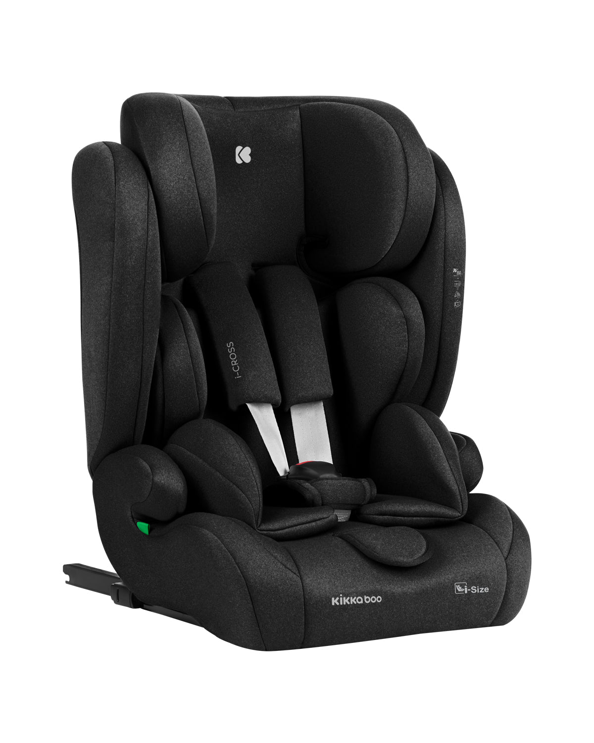Kikkaboo Car seat 76-150 cm i-Cross i-SIZE Black / Dark Grey / Brown