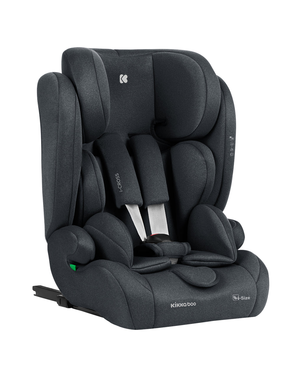 Kikkaboo Car seat 76-150 cm i-Cross i-SIZE Black / Dark Grey / Brown