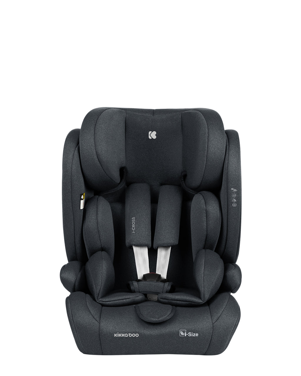 Kikkaboo Car seat 76-150 cm i-Cross i-SIZE Black / Dark Grey / Brown