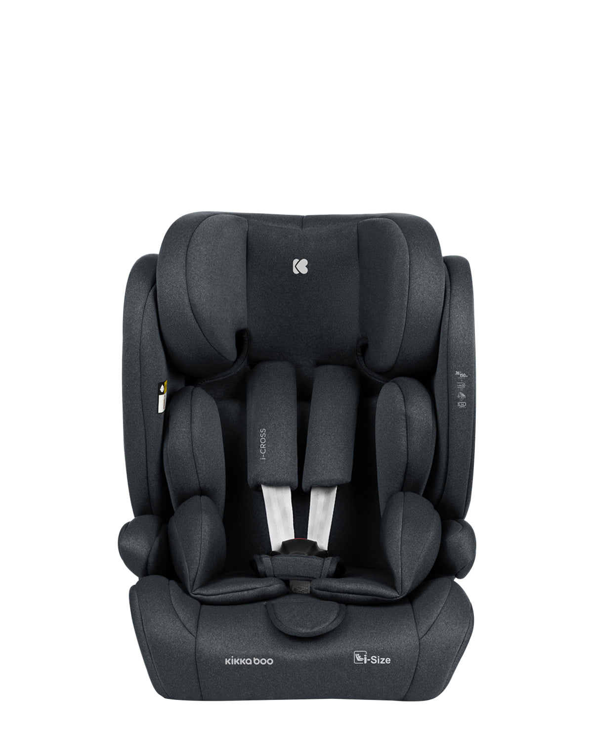 Kikkaboo Car seat 76-150 cm i-Cross i-SIZE Black / Dark Grey / Brown