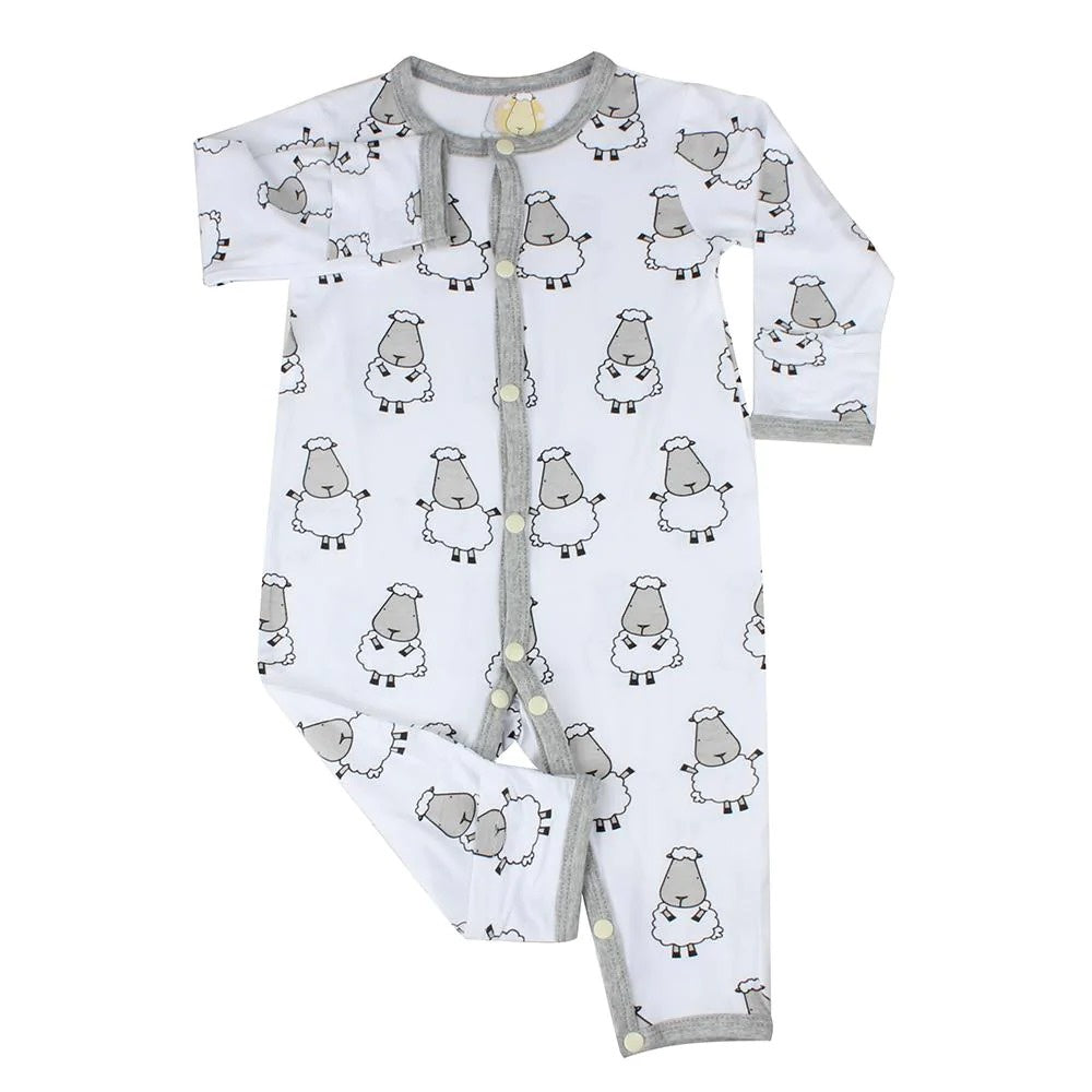 Baa Baa Sheepz Romper Snap Big Sheepz White / Romper Anak Impor