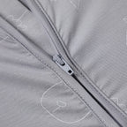 Baabaasheepz Romper Zip Cute Big Star & Head Grey / Romper Resleting - 0-6 BULAN