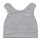 Baabaasheepz Cap Bib Booties Cute Big Star & Head Grey