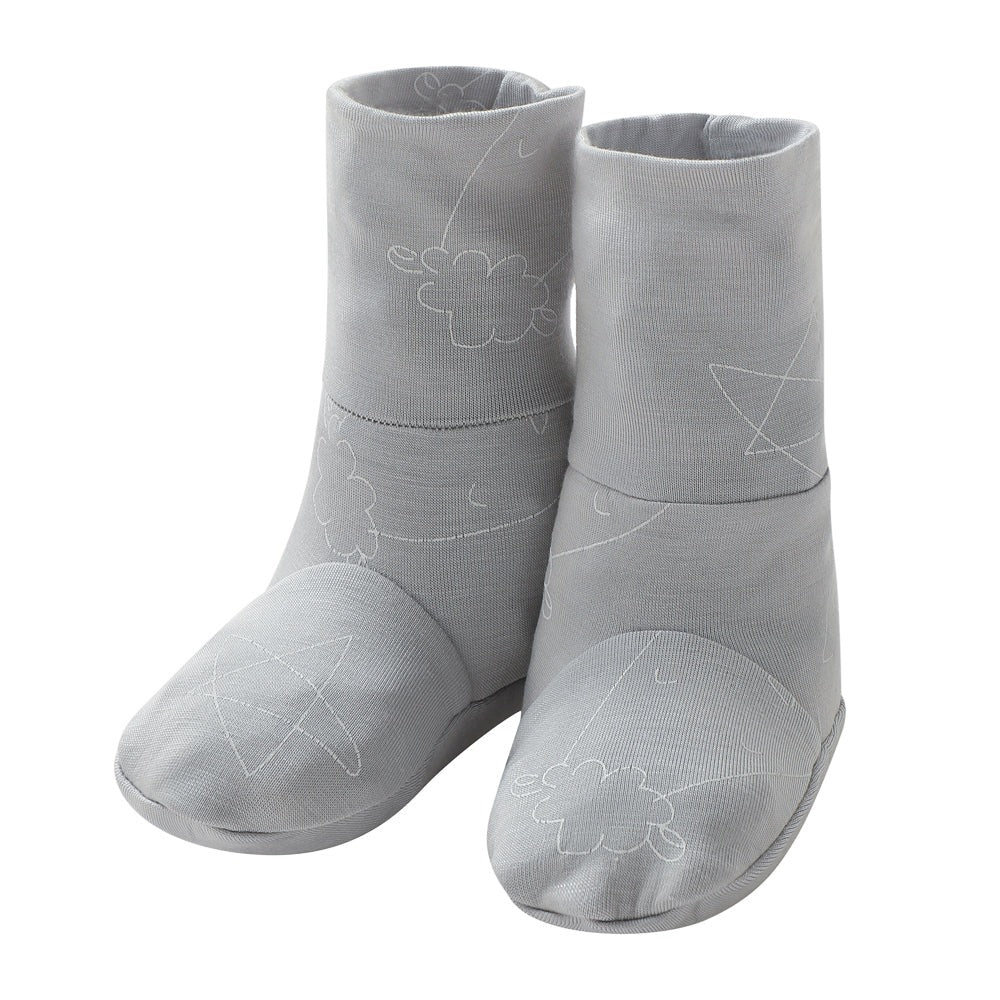 Baabaasheepz Cap Bib Booties Cute Big Star & Head Grey