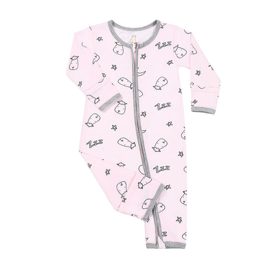 Baabaasheepz Romper Zip Sweet Dreams Baa Baa / Romper Zipper Anak