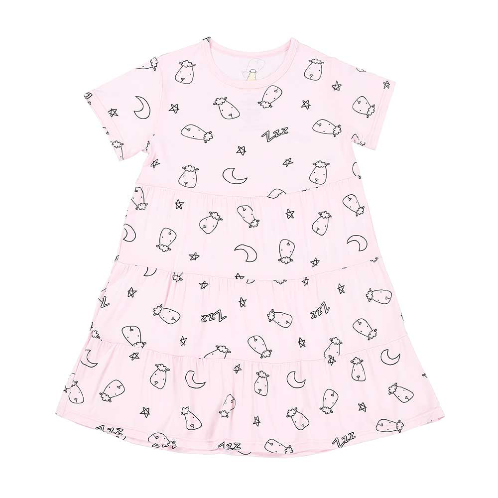 Baabaasheepz Tiered Dress Sweet Dreams Baa Baa / Dress Anak