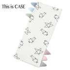Baabaasheepz Buddy Case Cute Big Star & Sheepz White / Sarung Bantal - SMALL 13X30CM