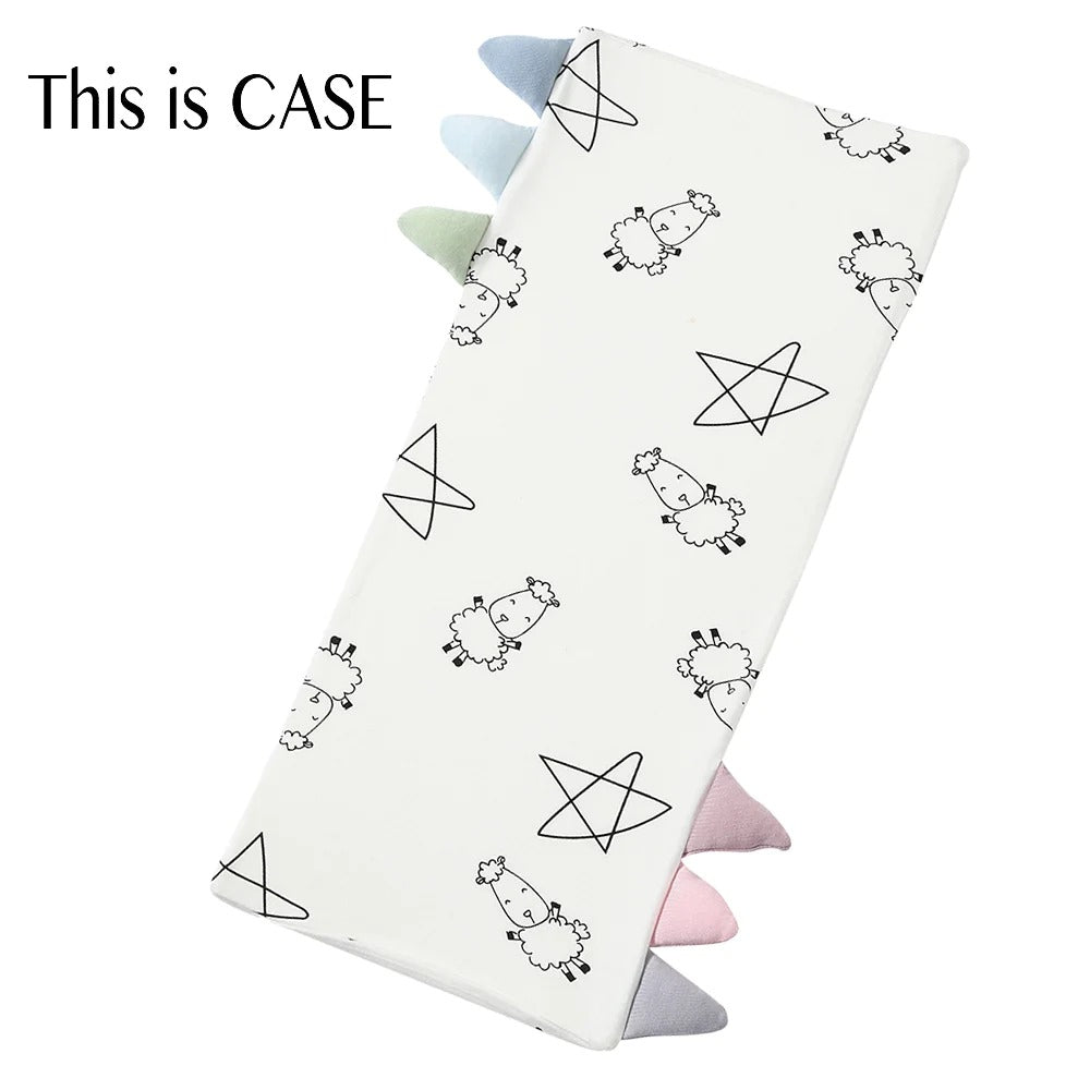 Baabaasheepz Buddy Case Cute Big Star & Sheepz White / Sarung Bantal - SMALL 13X30CM