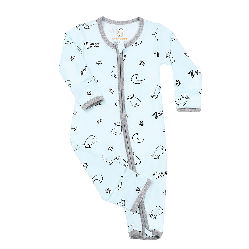 Baabaasheepz Romper Zip Sweet Dreams Baa Baa / Romper Zipper Anak