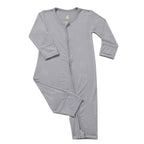 Baabaasheepz Romper Zip Cute Big Star & Head Grey / Romper Resleting - 0-6 BULAN