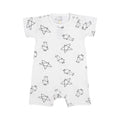 Baabaasheepz Romper Short Sleeve Cute Big Star & Sheepz White - 0-6 BULAN