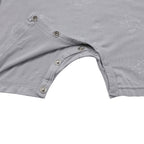 Romper Short Sleeve Cute Big Star & Head Grey / Romper Pendek Anak - 0-6 BULAN