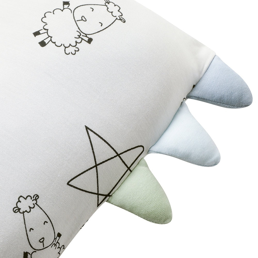 Baabaasheepz Bedtime Buddy Cute Big Star & Sheepz White (S/M/L/XL) / Bantal Anak /Bantal Bayi