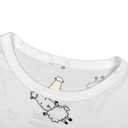 Baabaasheepz Tiered Dress Cute Big Star & Sheepz White / Dress Anak - 3-4 tahun