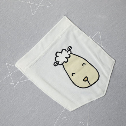 Baabaasheepz Women Dress Cute Big Star & Head Grey / Dress Dewasa