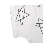 Baabaasheepz Romper Short Sleeve Cute Big Star & Sheepz White - 0-6 BULAN