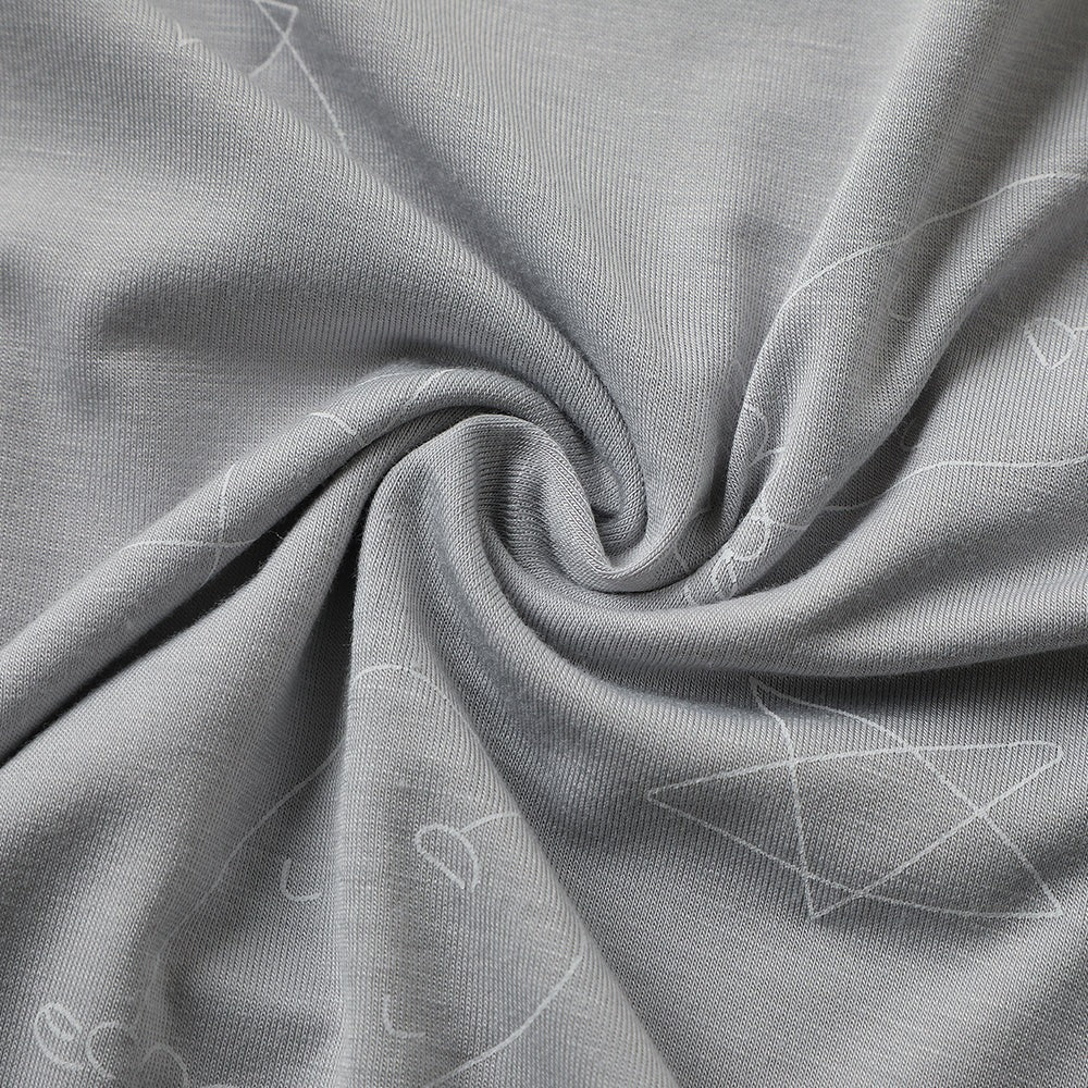 Baabaasheepz Wearable Blanket Zip Cute Big Star & Head Grey / Selimut Bed