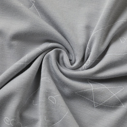 Baabaasheepz Wearable Blanket Zip Cute Big Star & Head Grey / Selimut Bed