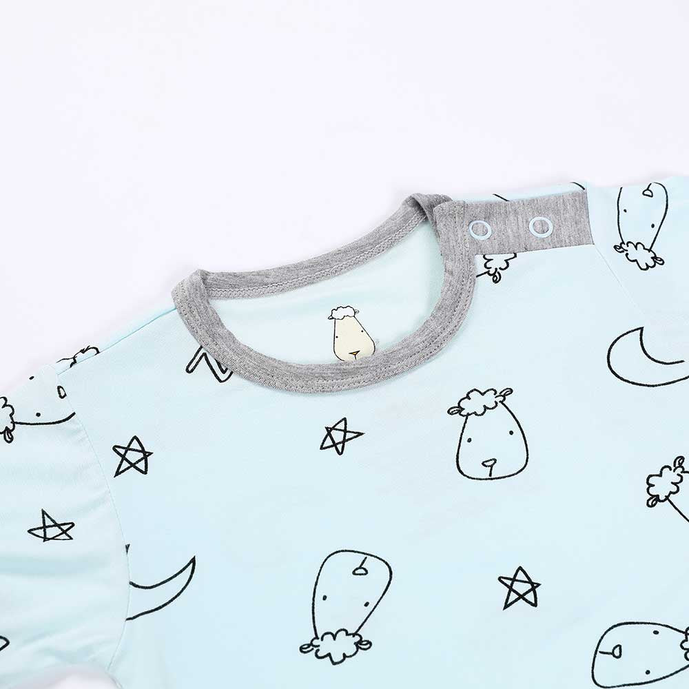 Baabaasheepz Romper Short Sleeve Sweet Dreams Baa Baa / Romper Pendek