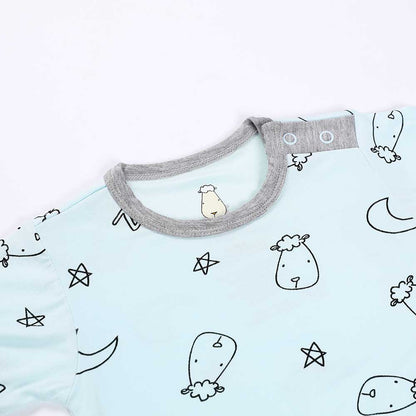 Baabaasheepz Romper Short Sleeve Sweet Dreams Baa Baa / Romper Pendek