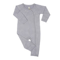 Baabaasheepz Romper Side Snap Cute Big Star Head Grey / Romper Kancing - 0-6 BULAN