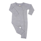 Baabaasheepz Romper Side Snap Cute Big Star Head Grey / Romper Kancing - 0-6 BULAN