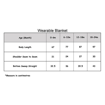 Baabaasheepz Wearable Blanket Zip Sweet Dreams Baa Baa / Bedong Selimut Instan