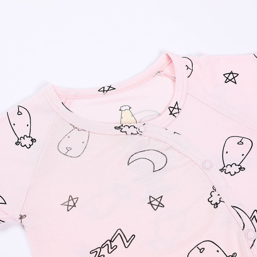 Baabaasheepz Romper Side Snap Sweet Dreams Baa Baa / Romper Anak