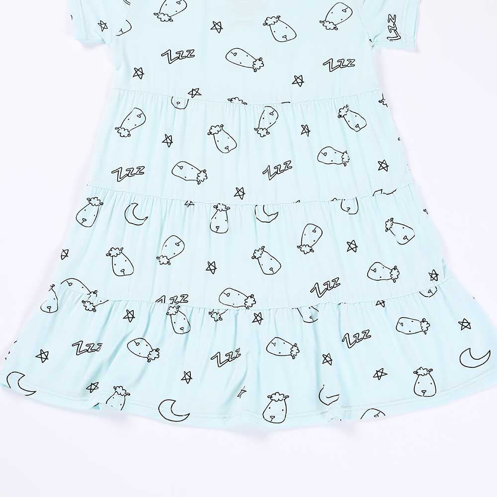 Baabaasheepz Tiered Dress Sweet Dreams Baa Baa / Dress Anak