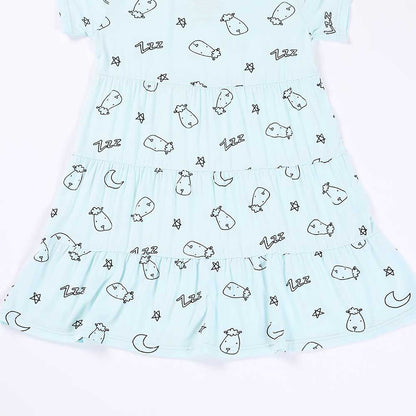 Baabaasheepz Tiered Dress Sweet Dreams Baa Baa / Dress Anak
