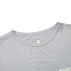 Baabaasheepz Tiered Dress Cute Big Star & Head Grey / Dress Anak - 3-4 tahun
