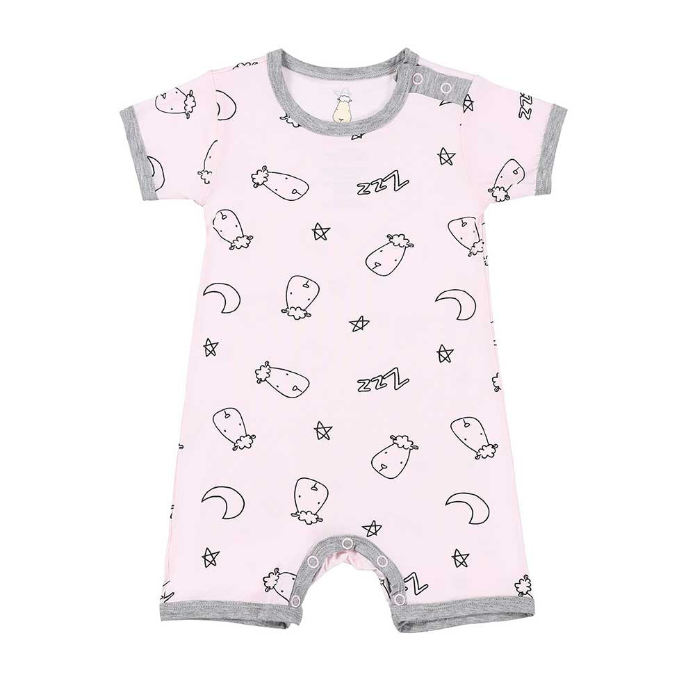 Baabaasheepz Romper Short Sleeve Sweet Dreams Baa Baa / Romper Pendek