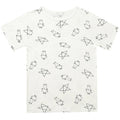 Baabaasheepz Pyjamas Set Short Sleeve Cute Big Star Sheepz White - 6-12BULAN