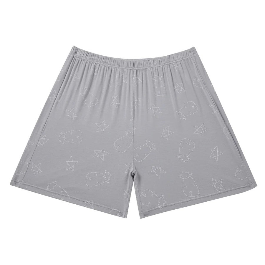 Baabaasheepz Pyjamas Set Short Sleeve Cute Big Star Sheepz White - 6-12BULAN