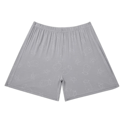 Baabaasheepz Pyjamas Set Short Sleeve Cute Big Star Sheepz White - 6-12BULAN