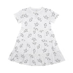 Baabaasheepz Tiered Dress Cute Big Star & Sheepz White / Dress Anak - 3-4 tahun