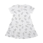 Baabaasheepz Tiered Dress Cute Big Star & Sheepz White / Dress Anak - 3-4 tahun