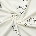 Baabaasheepz Pyjamas Set Cute Big Star & Sheepz White / Piyama Anak