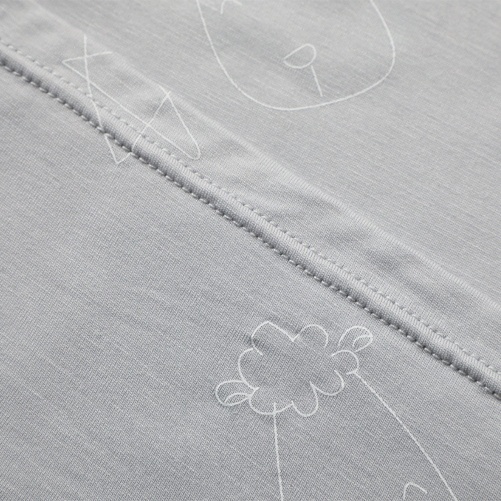 Baabaasheepz Women Dress Cute Big Star & Head Grey / Dress Dewasa