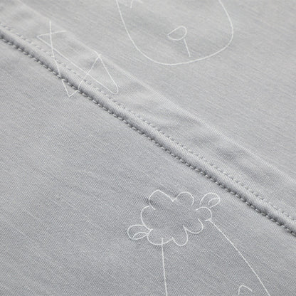 Baabaasheepz Women Dress Cute Big Star & Head Grey / Dress Dewasa