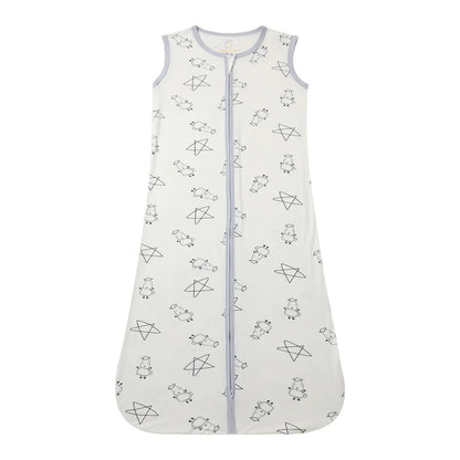 Baabaasheepz Wearable Blanket Zip Cute Big Star & Sheepz White - 0-6 BULAN