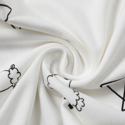 Baabaasheepz Buddy Case Cute Big Star & Sheepz White / Sarung Bantal - SMALL 13X30CM