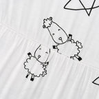 Baabaasheepz Tiered Dress Cute Big Star & Sheepz White / Dress Anak - 3-4 tahun