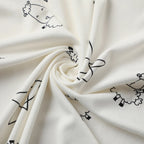 Baabaasheepz Wearable Blanket Zip Cute Big Star & Sheepz White - 0-6 BULAN