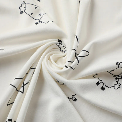 Baabaasheepz Wearable Blanket Zip Cute Big Star & Sheepz White - 0-6 BULAN