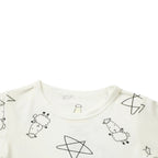 Baabaasheepz Pyjamas Set Cute Big Star & Sheepz White / Piyama Anak