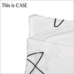 Baabaasheepz Buddy Case Cute Big Star & Sheepz White / Sarung Bantal - SMALL 13X30CM