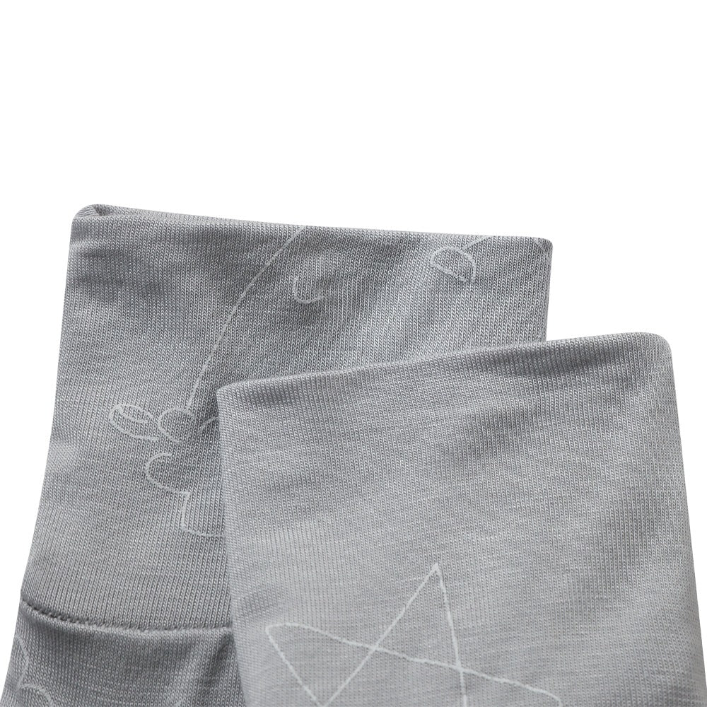 Baabaasheepz Cap Bib Booties Cute Big Star & Head Grey