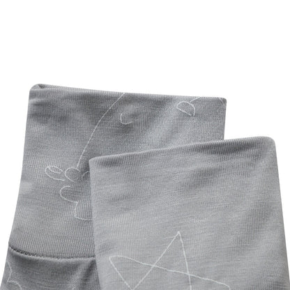 Baabaasheepz Cap Bib Booties Cute Big Star & Head Grey