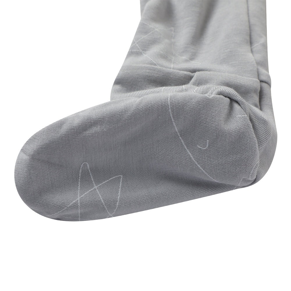 Baabaasheepz Cap Bib Booties Cute Big Star & Head Grey